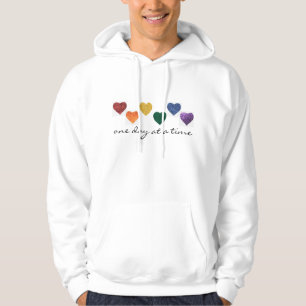 Hoodie - HBTQ regnbågs Pride-hjärtan