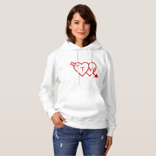 Hoodie - Hearts with Arrow T-shirt