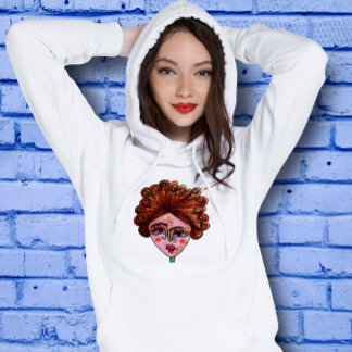 Hoodie, kvinnor (Whimsical Woman 01) T Shirt