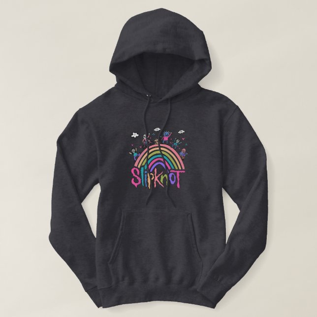 Hoodie Lycklig Slipknot Band Sweatshirt (Design framsida)