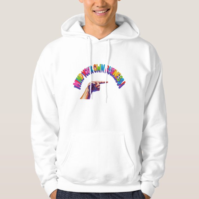 Hoodie Manar’s Påstående Hoodie - Bold & Empowerer (Framsida)