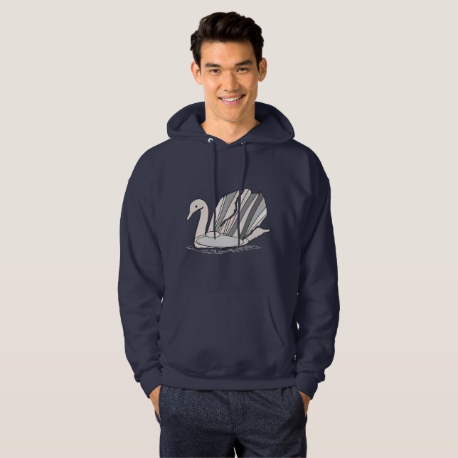 Hoodie med Art Deco Design (Hel framsida)