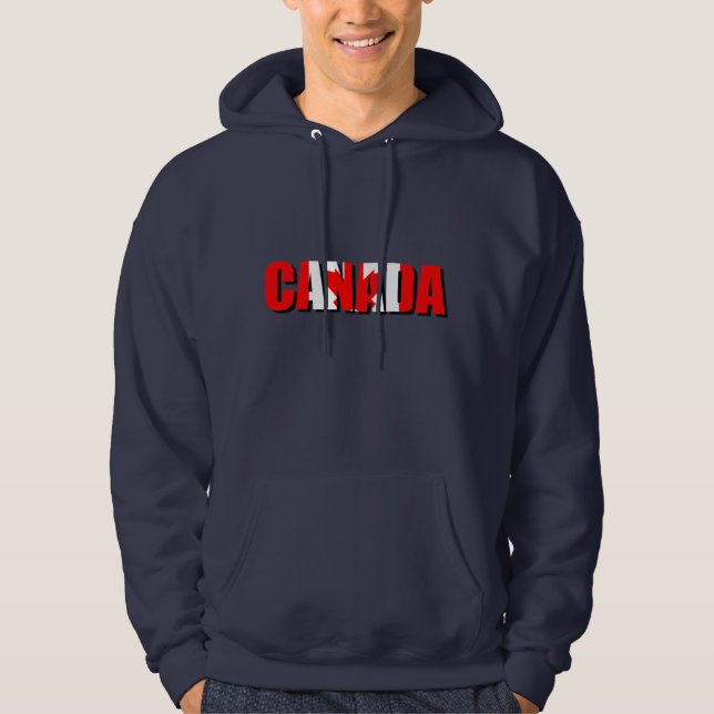 Hoodie med den Kanada logotypen (Framsida)