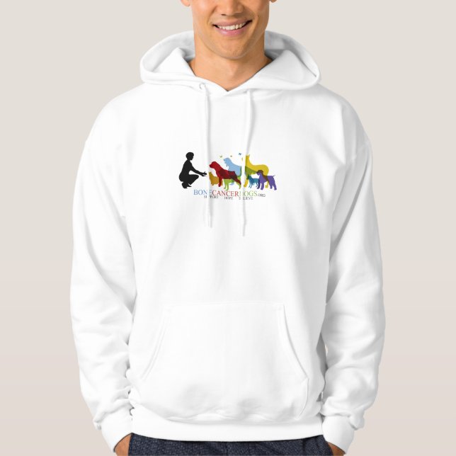 Hoodie med den kulöra logotypen (Framsida)