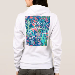 Hoodie med dragkedja i stilren grafikdesign t shirt