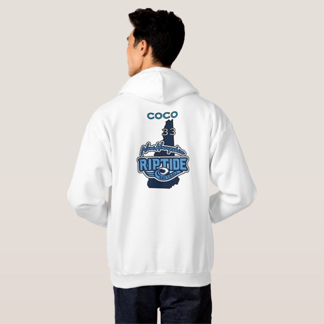 Hoodie med eget namn och nummer (Hel baksida)