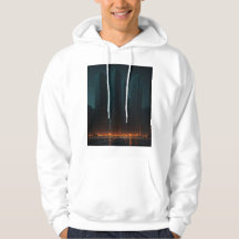 hoodie med fantastisk konst