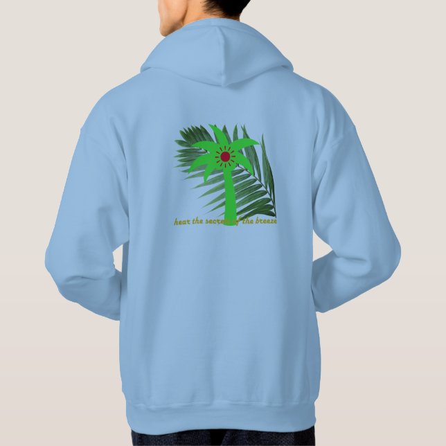 hoodie med handflatan löv (Baksida)