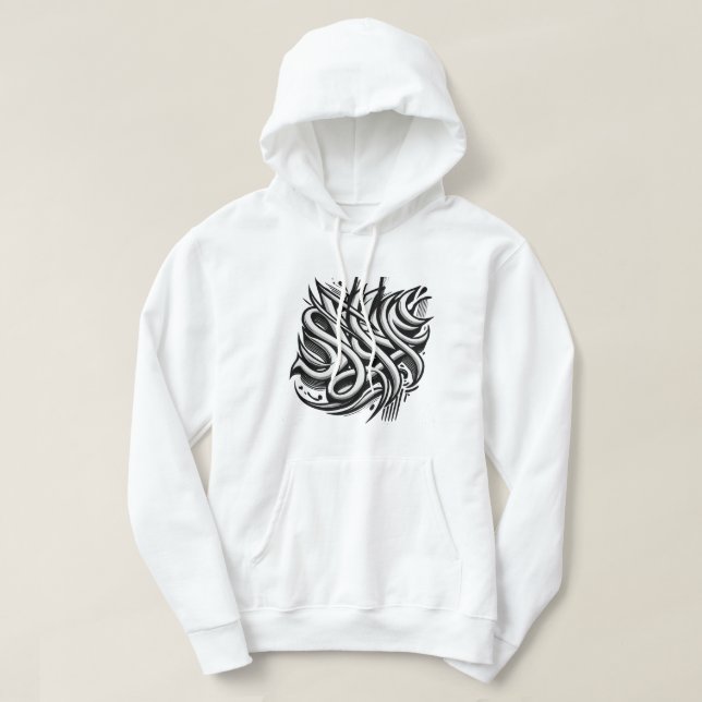 Hoodie med vackra och coola (Design framsida)