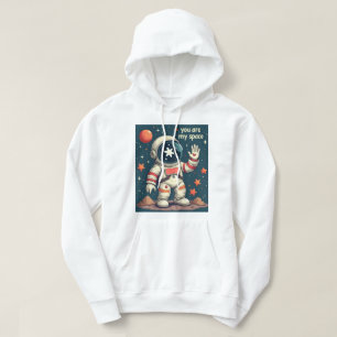 Hoodie med Valentines design