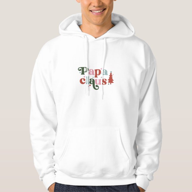 Hoodie Men - Papa Claus (Framsida)