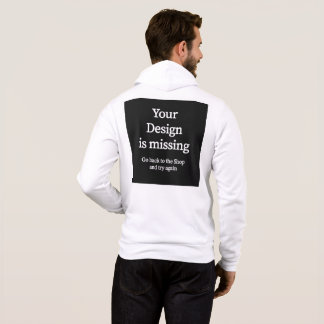 Hoodie mit Reissverschluß - Druck hinten T Shirt