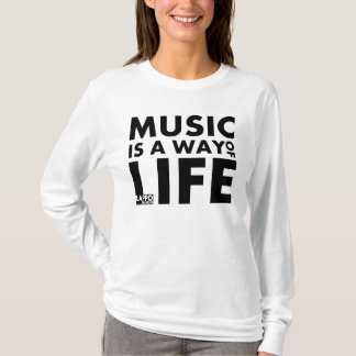 Hoodie: Musik är en livsföring Tee Shirt