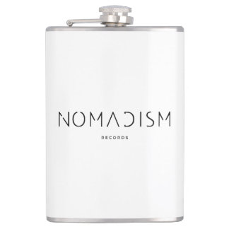 Hoodie Nomadism Records Svart Logo Fickplunta