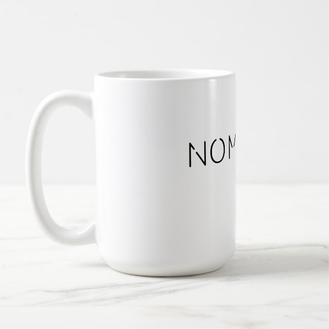 Hoodie Nomadism Records Svart Logo Kaffemugg (Vänster)