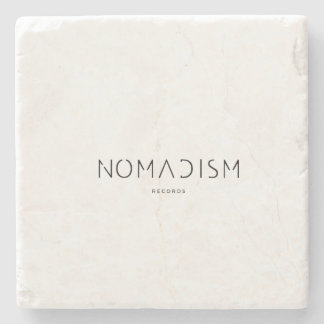 Hoodie Nomadism Records Svart Logo Stenunderlägg
