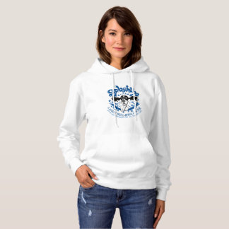 Hoodie non-vinande, stor logotyp t shirt