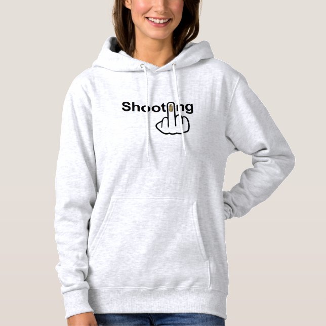 Hoodie Shooting Flip Tee Shirt (Framsida)