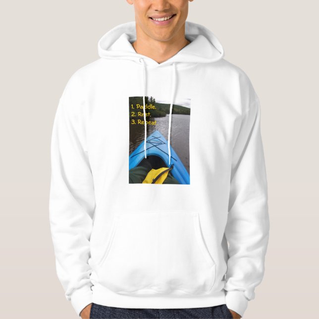 HOODIE som Kayaking (Framsida)