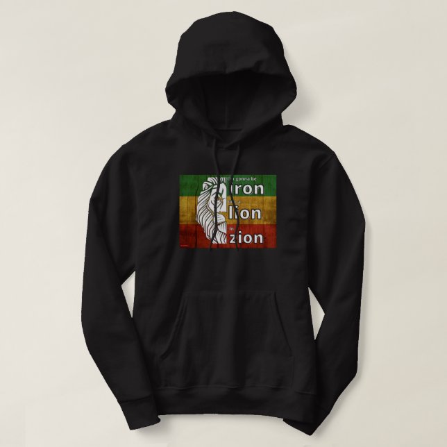 hoodie sweatshirt "JÄRN LEJON" (Design framsida)
