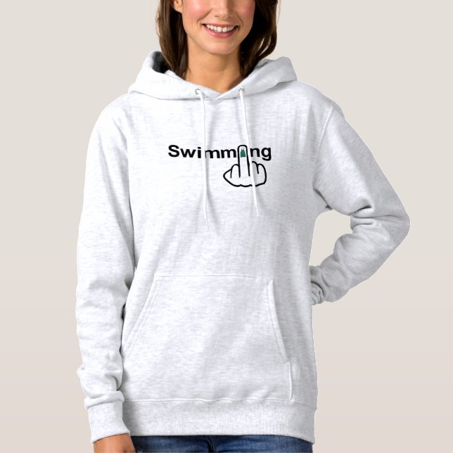 Hoodie Swimming Flip Tröja (Framsida)