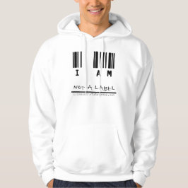 Hoodie - unisex- vit