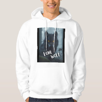 Hoodie (utformning av ensam varg)