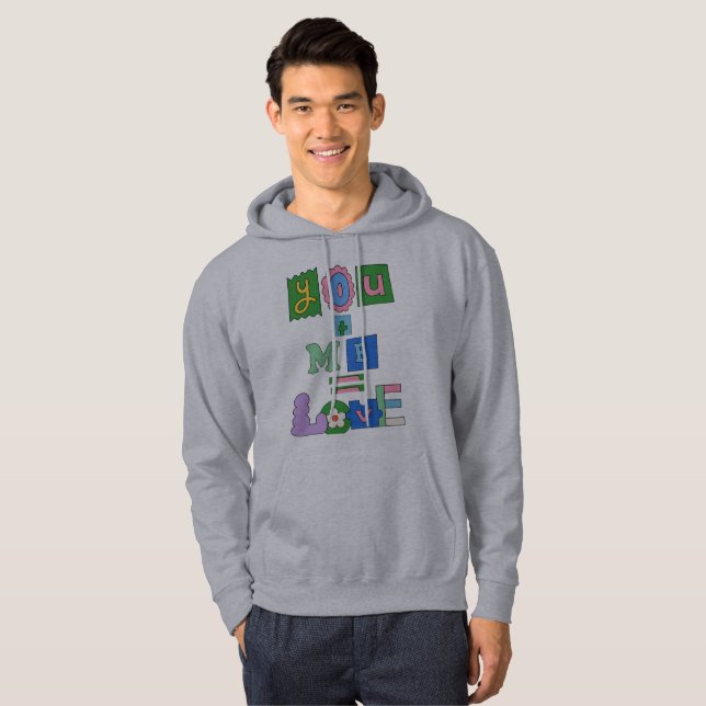 Hoodie valentins dag för gåva (Hel framsida)