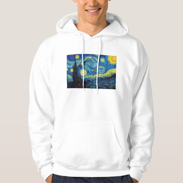 Hoodie Van Gogh för Starry natt (Framsida)