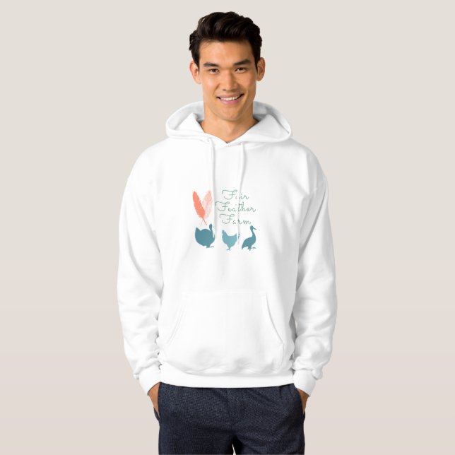 Hoodielantgårdlogotyp Sweatshirt Med Luva (Hel framsida)