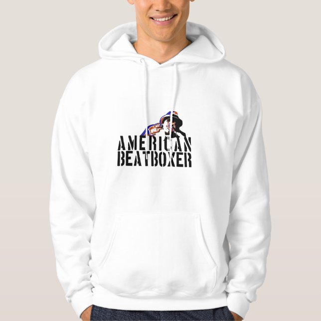 Hoodien för amerikanBeatboxer klassiker Sweatshirt (Framsida)
