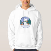 Hoodies för Kitsune snödag