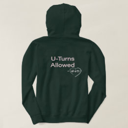 Hoodies för kvinnor Kristna U-svängar tillåtna Gud Tee Shirt