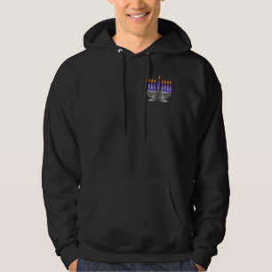Hoodies för mörk för metallmenora 2-Sided Munkjacka
