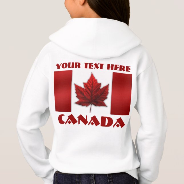 Hoodies för souvenir för personlig för Kanada Tröja (Baksida)
