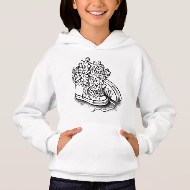 Hoodies med en söt design. t shirt (Framsida)