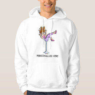 Hoodies, Sweats - Lilla Röd i Martini Glas Hoodie