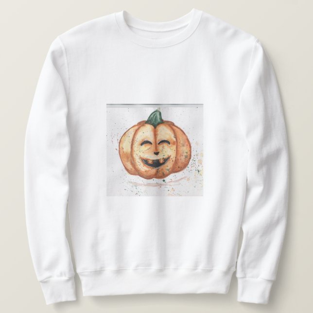 Hoodies & Sweatshirts Happy halloween! Lång Ärmad Tröja (Design framsida)
