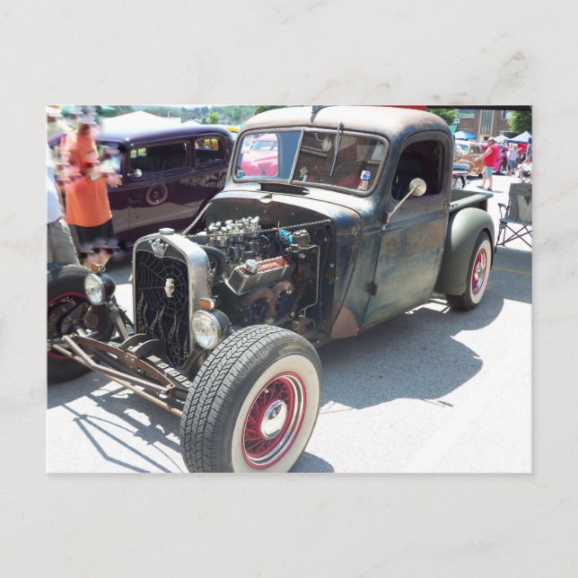 Hoodless Hot rod Vykort (Framsida)