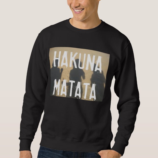 Hoodless tröja HAKUNA MATATA Långärmad Tröja (Framsida)