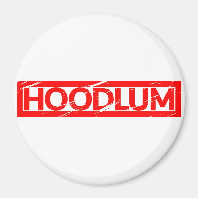 Hoodlum Frimärke Magnet (Framsidan)