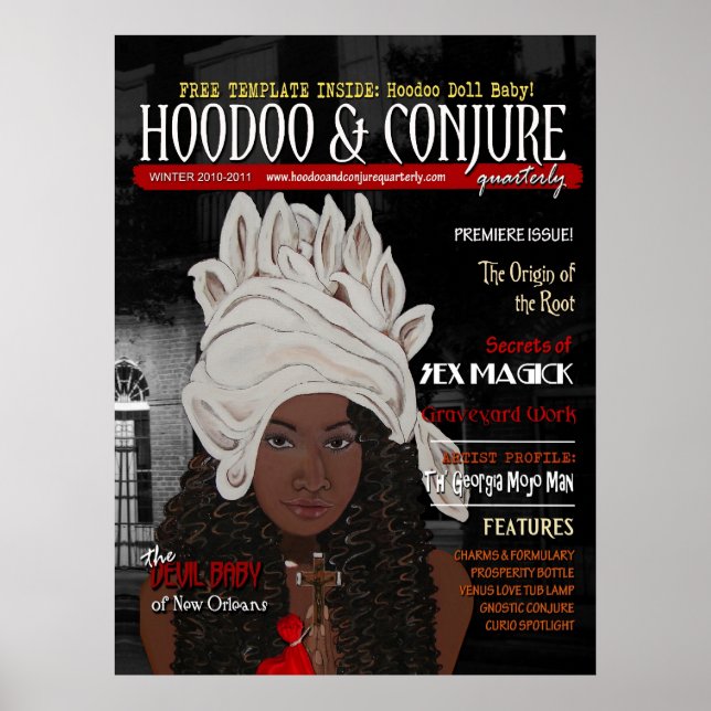 Hoodoo och Conjure Quartery Premiere Issues Cover Poster (Framsidan)
