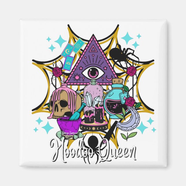 Hoodoo Queen Magnet (Framsidan)
