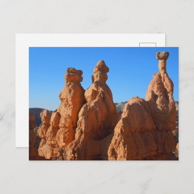 Hoodoos of Bryce Canyon National Park Nature Photo Vykort (Fram/baksida)