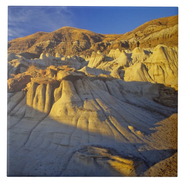 Hoodoos vid Drumheller Alberta, Kanada Kakelplatta (Framsidan)