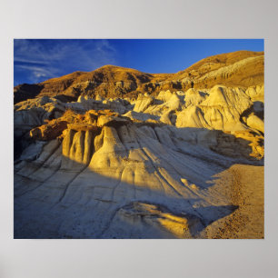 Hoodoos vid Drumheller Alberta, Kanada Poster