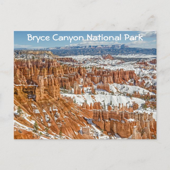 Hoodoos vid Sunset Point Bryce Canyon nationalpark Vykort (Framsida)