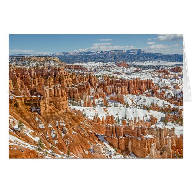 Hoodoos vid Sunset Point in Bryce Greeting Card Hälsningskort (Framsidan Horizontal)