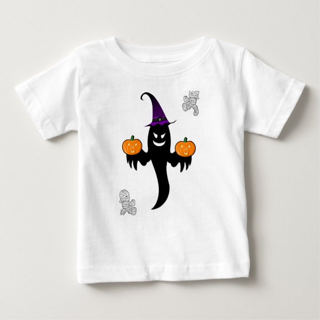 Hoody Halloween Småbarn T Shirt (Framsida)