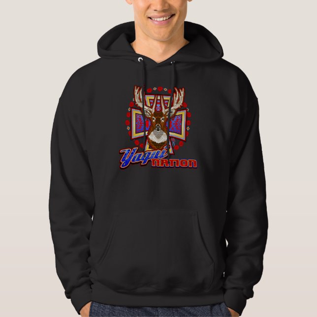 hoody nation för yaquihjortdesign hoodie (Framsida)